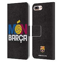 Head Case Designs Officially Licensed FC Barcelona Mon Barca Campions Leather Book Wallet Case Cover Compatible with Apple iPhone 7 Plus/iPhone 8 Plus