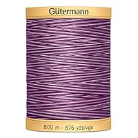 Gutermann Natural Cotton Thread Variegated 876yd, Purple Passion