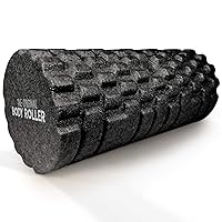 High Density Foam Roller Massager for Deep Tissue Massage of The Back and Leg Muscles - Self Myofascial Release of Painful Trigger Point Muscle Adhesions