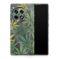 Glossy Glitter Phone Skin Compatible with OnePlus 12R (2024) - Cannabis Culture - Premium 3M Vinyl Protective Wrap Decal Cover - Easy to Apply | Crafted in The USA by MightySkins