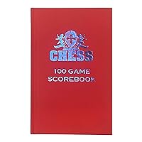 WE Games Hardcover Chess Scorebook & Notation Pad - Red Soft Touch