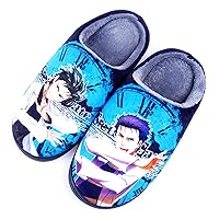 Anime Steins Gate Slippers for Women Men Fuzzy House Slippers Winter Anti-slip Indoor and Outdoor Slip on Shoes