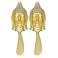 Thirstystone NCGT187 Global Trek Buddha Head Spreaders, Gold
