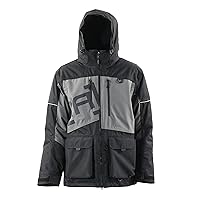 by Clam Defender Parka, 3X-Large, Black/Charcoal