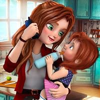 Happy Family Game For Girls - Virtual Mother Daycare & Dress up Fun 3D Simulator Adventure Game For Kids
