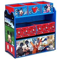 Disney Mickey Mouse 6 Bin Design and Store Toy Organizer