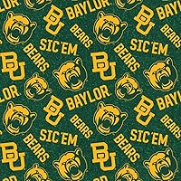 Baylor University Cotton Fabric with New Tone ON Tone Design Newest Pattern