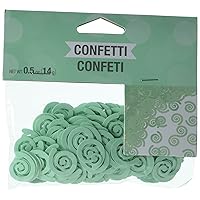 Creative Converting Swirl Confetti, 0.5 oz, Mint Green