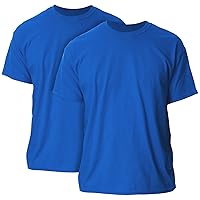 Gildan Adult Ultra Cotton T-Shirt, Style G2000, Multipack, Royal (2-Pack), 3X-Large