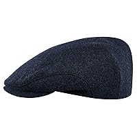 Sterkowski Derby Hat | 100% Merino Wool Flat Cap for Men and Women | Classic Warm Flat Cap