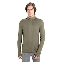 Icebreaker Merino Men's Quantum Iii Long Sleeve Wool Athletic Zip Up Hoodie