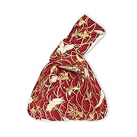 Rubitas Japanese Pattern Pouch, Bag, Drawstring Bag, One Hand, Handbag, Small Items, Japanese Dress