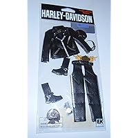 Harley Davidson 3-D Stickers: Leather Clothing