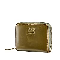 Vintage Full Top Grain Leather Wallet RFID Blocking Multi Card Case with Zipper Pocket Card Holder for Men Women Gift Box