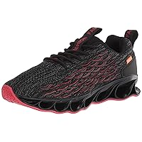 TSIODFO Men Tennis Shoes Size 11 for Men New Sneakers mesh Breathable Man Gym Runner Trail Tennis Shoes Fashion Sport Road Running Jogging Sneakers Black red