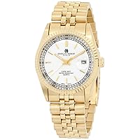 Charles-Hubert, Paris Men's 3635-GW Premium Collection Gold-Plated Stainless Steel Watch