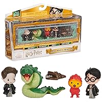 Wizarding World Harry Potter Micro Magical Moments Collectible Figures Gift Set Chamber of Secrets with Harry Potter, Tom Riddle, Basilisk, Fawkes and Display Box, for Children from 6 Years, Fan Item