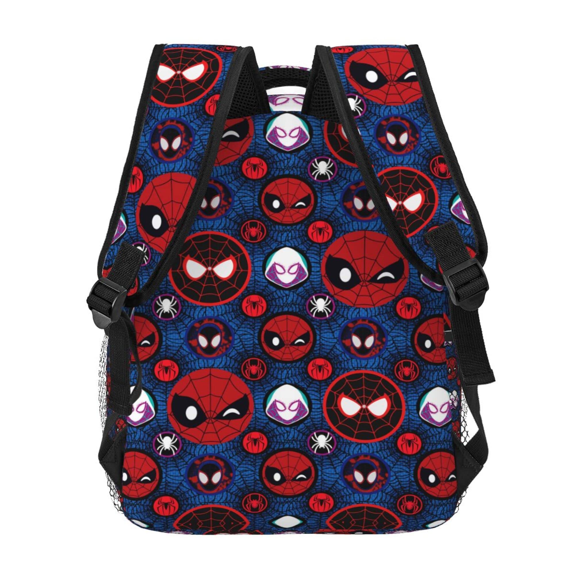 Megar Spider Backpack 15.6 Inch Backpacks Boys Superhero Bookbag Lightweight Casual Daypack Travel Bag (Red)