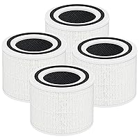 Core P350 Pet Care Replacement Filter for LEVOIT Core P350 Air Purifier, 3-in-1 New Fine Non-Woven Fabric Pre, H13 True HEPA, Activated Carbon Filter with ARC Formula, Core P350-RF, 4 Pack