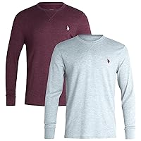 U.S. Polo Assn. Men's Thermal Shirt - Long Sleeve Waffle Knit Top (2 Pack)