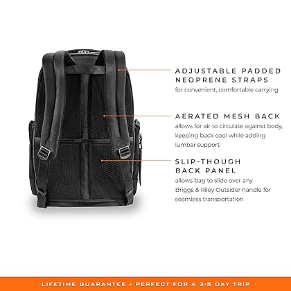 Briggs & Riley @Work Medium Cargo Backpack, Black
