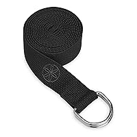 Gaiam Yoga Strap Premium Athletic Stretch Band with Adjustable Metal D-Ring Buckle Loop | Exercise & Fitness Stretching for Yoga, Pilates, Physical Therapy, Dance, Gym Workouts