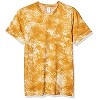 Alternative Men's Go-to Tee, Gold Tie Dye, XX-Large