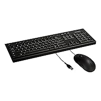 Targus Corporate USB Wired Keyboard & Mouse Bundle, Lightweight and Durable for Windows and Mac Devices (BUS0067)
