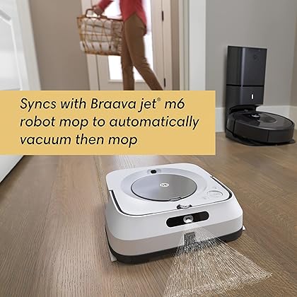 iRobot Roomba i7+ (7550) Robot Vacuum with Automatic Dirt Disposal - Empties Itself for up to 60 Days, Wi-Fi Connected, Smart Mapping, Works with Alexa, Ideal for Pet Hair, Carpets, Hard Floors