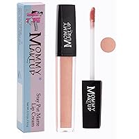 Mommy Makeup Stay Put Matte Lip Cream | Kiss Proof Lipstick in Angelica (A Light Shimmery Rose Gold) Transfer Proof, Smudge Proof, Waterproof, Non Drying, Long Wear Lipstick
