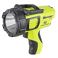 Streamlight 44910 Waypoint 400 Rechargeable 1400-Lumen Long Range Pistol-Grip Spotlight with 120V AC Charger and Polymer Holder/Mount, Yellow