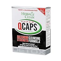 Herbal Clean Qcaps Detox Cleanse, Same-Day Discreet Detox Capsules, 4 Count