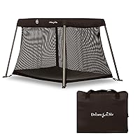 Travel Light Playard In Black, Lightweight, Portable And Easy To Carry Baby Playard, Indoor And Outdoor - With A Soft And Comfortable Mattress Pad, Black