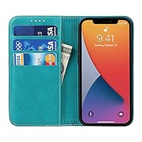 Wallet Case for iPhone13/13 pro/13 pro max, Premium PU Leather Flip Folio Case with Card Holder Kickstand Lightweight Magnetic Protective Case,Blue,13 6.1''