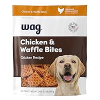 Amazon Brand - Wag Dog Treats Chicken and Waffle Bites 24oz