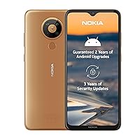 Nokia 5.3 Dual-SIM 64GB ROM + 4GB RAM (GSM Only | No CDMA) Factory Unlocked 4G/LTE Smartphone (Sand Gold) - International Version