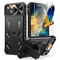 SOiOS for iPhone 13 iPhone14 Case with Stand: iPhone 13 iPhone14 Cover with Kickstand | Shockproof Military Grade Protective Cell Phone Case | TPU Durable Rugged Bumper Textured Matte Hybrid Design