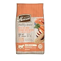 Merrick Healthy Grains Premium Adult Dry Dog Food, Wholesome And Natural Kibble With Salmon And Brown Rice - 25.0 lb. Bag