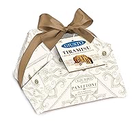 Giusto Sapore Authentic Italian Panettone Filled with Tiramisu Cream - New and Imported from Italy, Family Owned - 28.21 oz