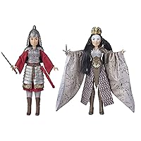Disney Princess Mulan and Xianniang Dolls with Helmet,Armor,and Sword,Inspired by 's Mulan Movie,Toy for Kids and Collectors