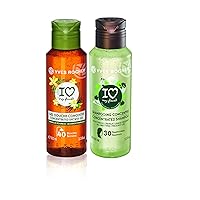 Eco Shampoo Concentrated I Love My Planet 100 ml./3.3 fl.oz. + Yves Rocher Les Plaisirs Nature Concentrated Shower Gel - Bourbon Vanilla, 100 ml./3.3 fl.oz.