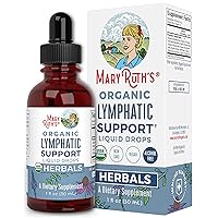 Lymphatic Drainage | Lymphatic Support Drops | USDA Organic Lymphatic Cleanse with Echinacea & Elderberry for Immune Support | Antioxidant & Immune Defense | Vegan | Non-GMO | 30 Servings