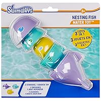 SwimWays Nesting Fish Water Toy, Kids Pool Accessories & Swimming Pool Toys, 3-in-1 Fish-Themed Pool Toys for Kids Ages 3 & Up