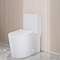 Swiss Madison Dreux High Efficiency One Piece Elongated Toilet with 0.8 GPF Equal To 1.6 GPF Water Saving Patented Technology