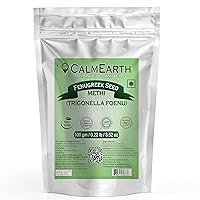 Calm Earth Fenugreek Seed Organic Herbal Powder 100% Pure 3.5 oz / 100 Grams