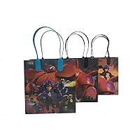 Birthday Goodies Gift Favor Bags Party Supplies - 12 Pieces (Big Hero 6 - Black)