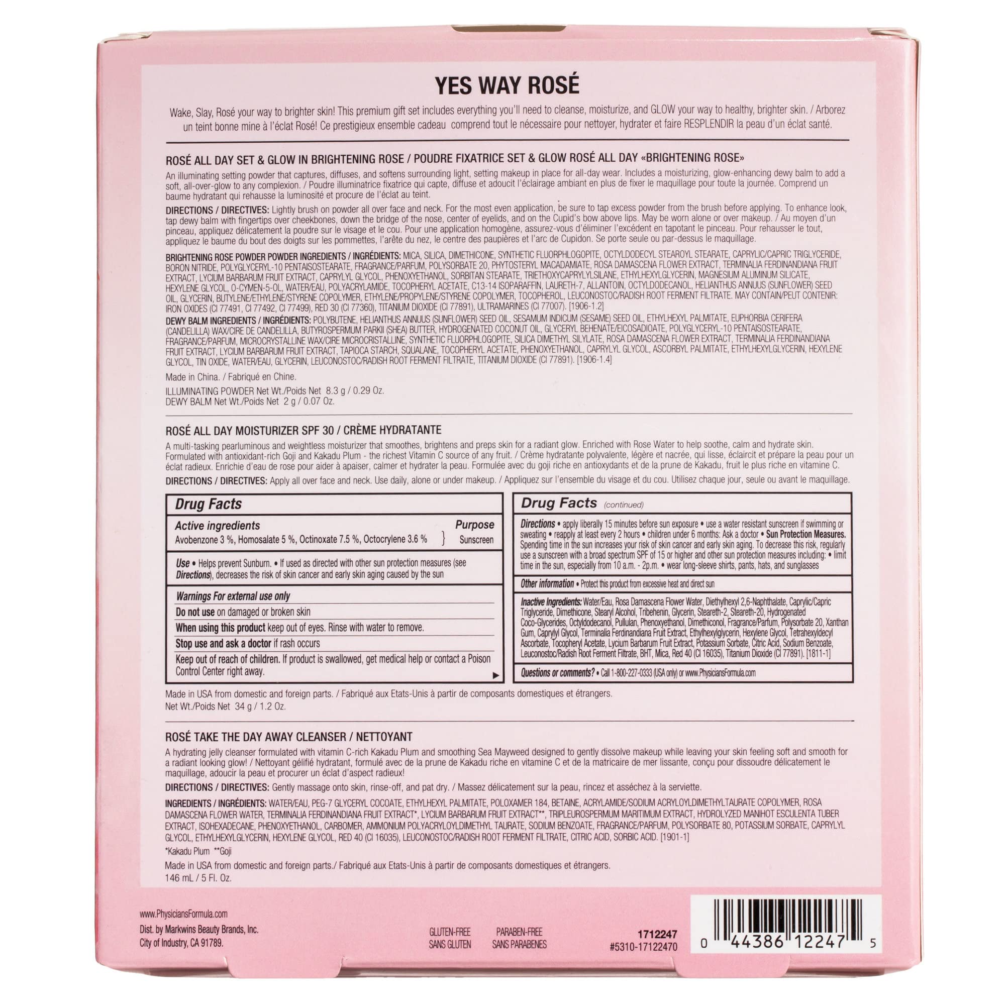 Physicians Formula Yes Way Rosé Balm, Brightening Rose, 0.94 Lbs