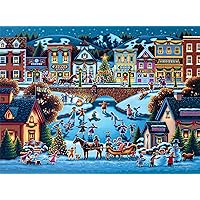 Buffalo Games - Dowdle - Hometown Christmas - 1000 Piece Jigsaw Puzzle for Adults Challenging Puzzle Perfect for Game Nights - Finished Size 26.75 x 19.75