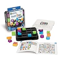 Learning Resources Mental Blox Go! 30 Games and Puzzles, Ages 5+ Educational Travel Games for Kids, Brain Teaser Games and Puzzles, STEM Games, 3-D Puzzles, Critical Thinking for Kids