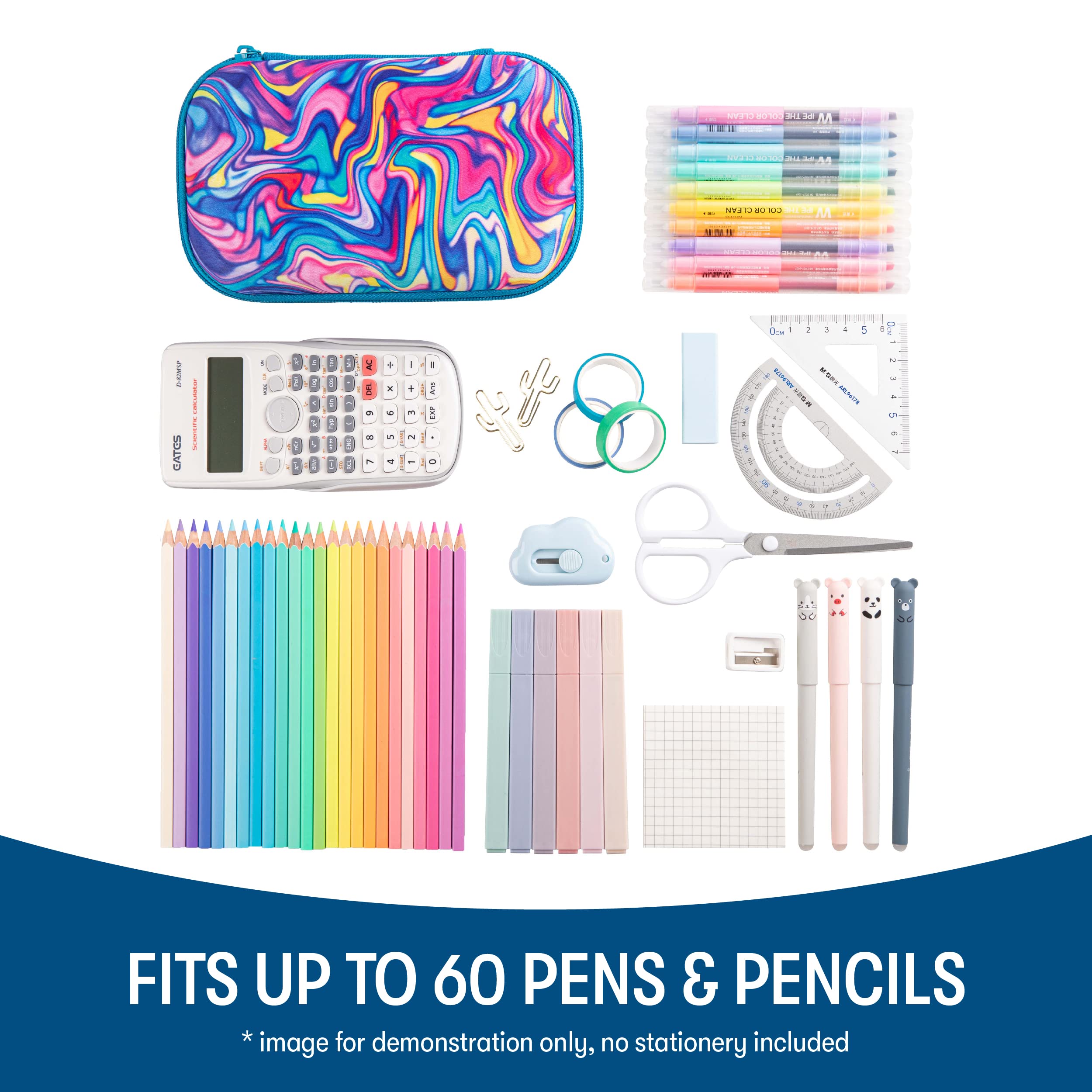 ZIPIT Colorful Pencil Box for Girls | Pencil Case for School | Organizer Pencil Bag | Large Capcity Pencil Pouch